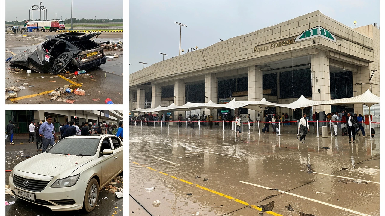 दिल्ली हवाई अड्डे पर हुआ हादसा: भारी बारिश के कारण टर्मिनल 1 की छत गिरी, एक की मौत और 20+ उड़ानें प्रभावित