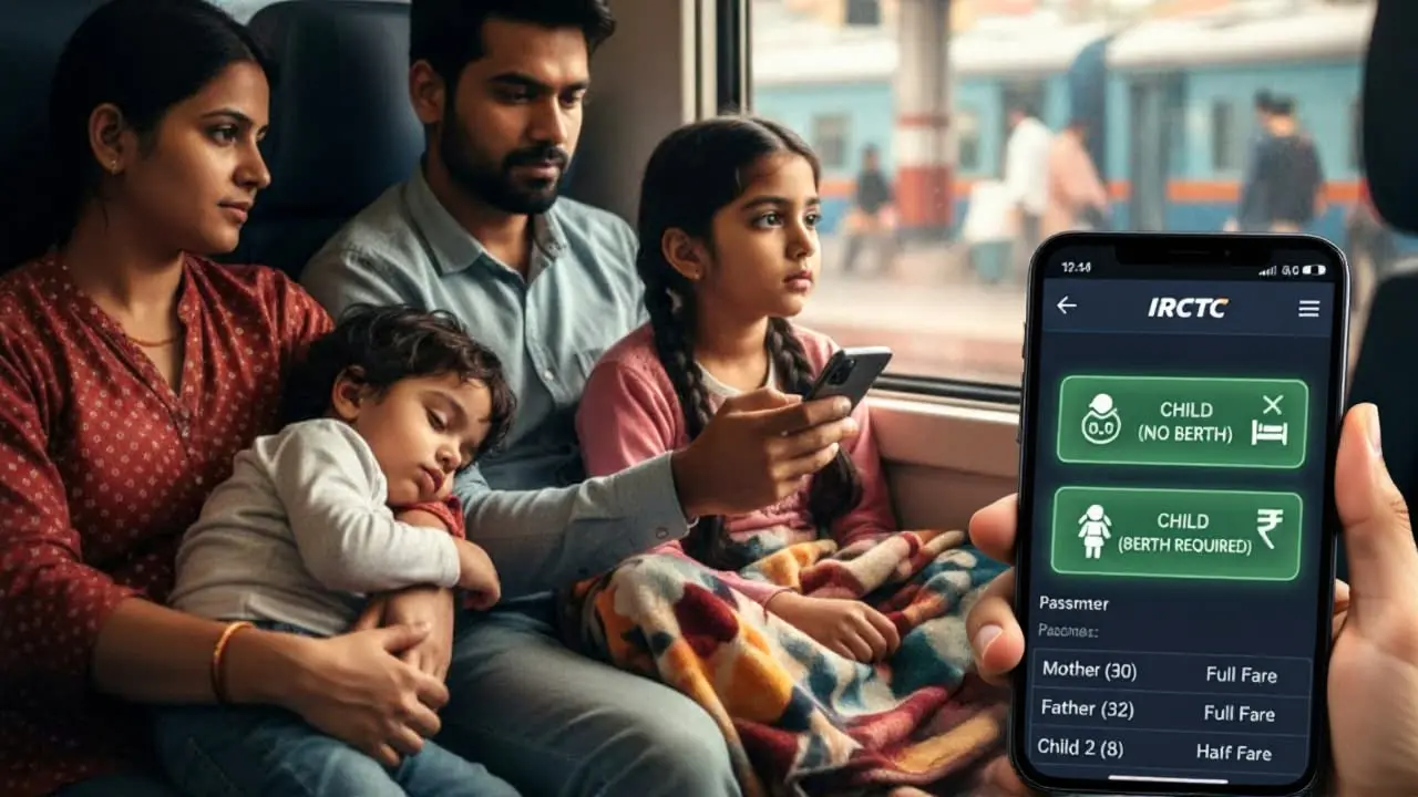 IRCTC: बच्चों के टिकट पर नए नियम, जानें कब लगेगा आधा या पूरा किराया